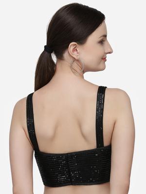 black silk embroidered blouse - 17651180 - Standard Image - 3