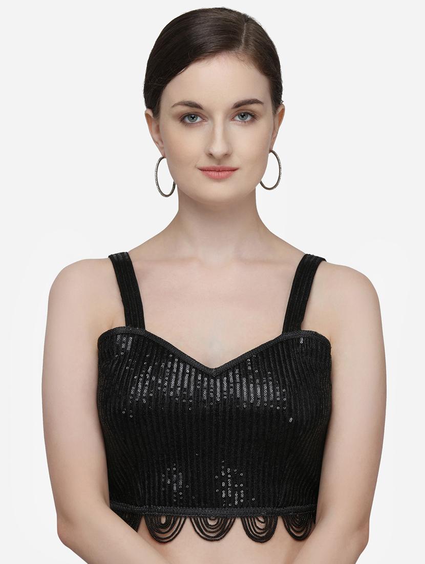 black silk embroidered blouse - 17651180 - Zoom Image - 1