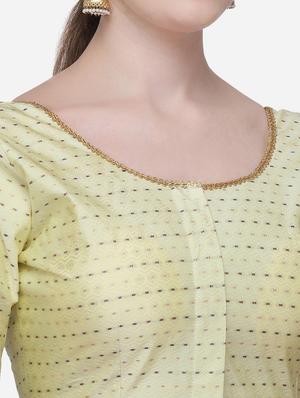 white raw silk printed blouse - 17651187 - Standard Image - 4