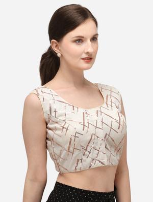 white cotton embroidered blouse - 17651210 - Standard Image - 2