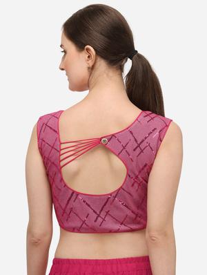 pink cotton embroidered blouse - 17651212 - Standard Image - 3