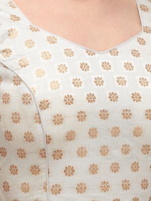 white silk printed blouse - 17651219 - Standard Image - 4