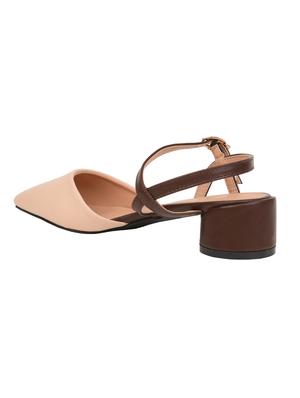 beige pu ankle strap sandals - 17651529 - Standard Image - 3