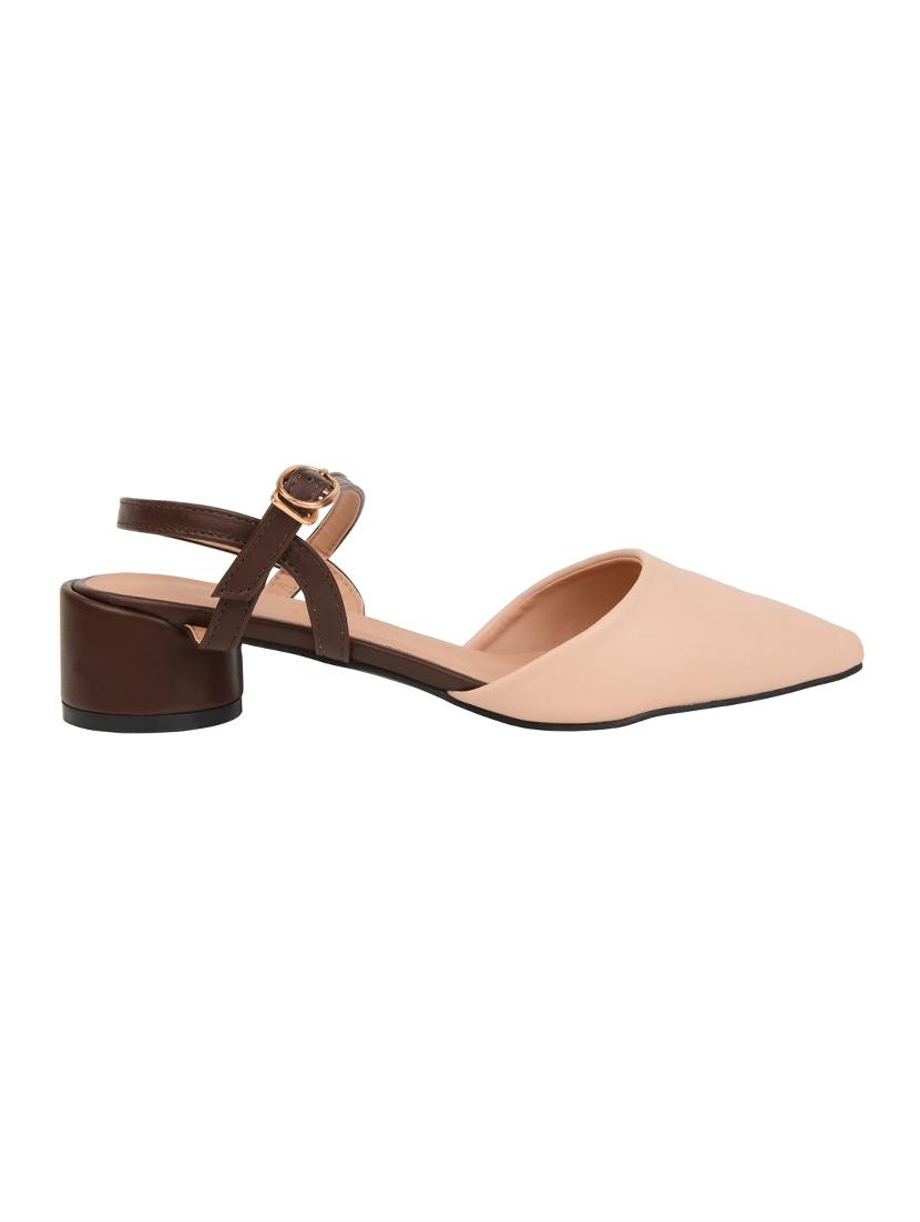 beige pu ankle strap sandals - 17651529 - Zoom Image - 2