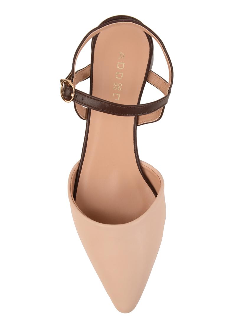 beige pu ankle strap sandals - 17651529 - Zoom Image - 4