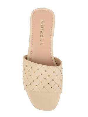 beige pu slip on casual shoes - 17651533 - Standard Image - 4
