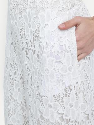 mid rise laced palazzo - 17651644 - Standard Image - 5