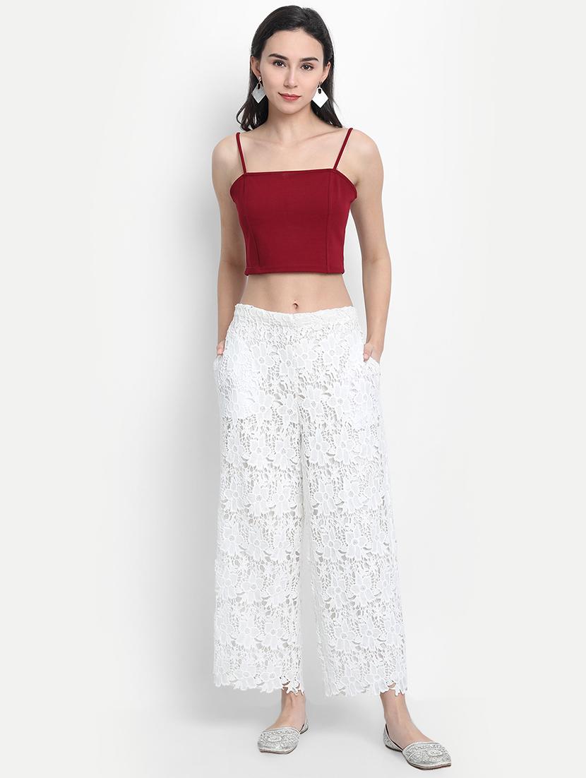 mid rise laced palazzo - 17651644 - Zoom Image - 4