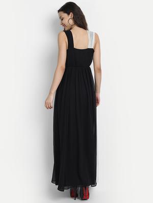 color block maxi gown dress - 17651649 - Standard Image - 3