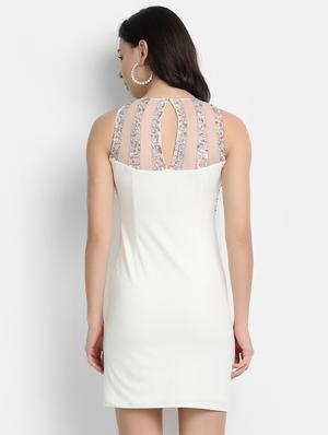 halter neck embellished dress - 17651653 - Standard Image - 3