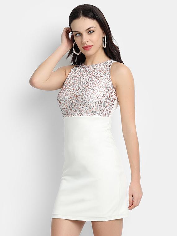 halter neck embellished dress - 17651653 - Zoom Image - 2