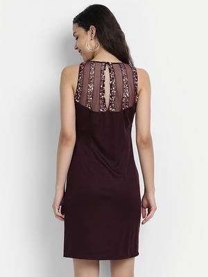 halter neck embellished dress - 17651654 - Standard Image - 3