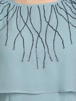 round neck embellished dress - 17651663 - Standard Image - 4