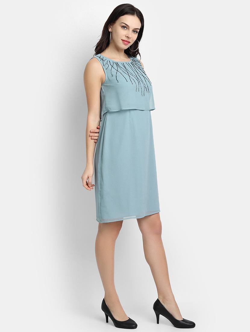 round neck embellished dress - 17651663 - Zoom Image - 2