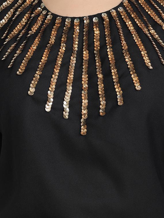 cap sleeves embellished top - 17651665 - Zoom Image - 5