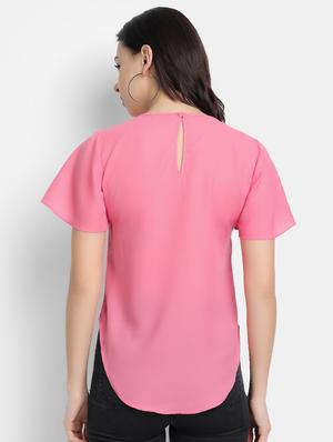 round neck embellished top - 17651667 - Standard Image - 3