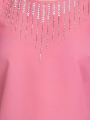 round neck embellished top - 17651667 - Standard Image - 5