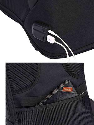 blackblue polyester backpack - 17652747 - Standard Image - 4
