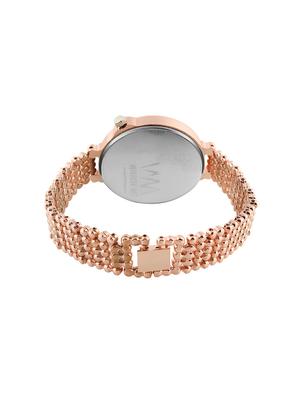 wm white dial copper stainless steel strap watch for women and girls - 17652776 - Standard Image - 2