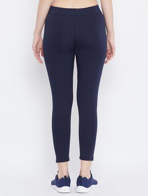 navy blue polyester track pants - 17652850 - Standard Image - 3