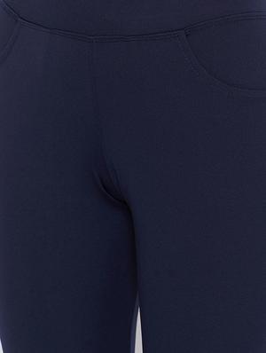 navy blue polyester track pants - 17652850 - Standard Image - 5