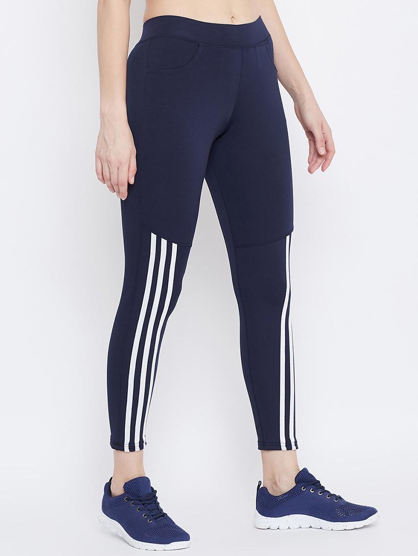 navy blue polyester track pants - 17652850 - Zoom Image - 2