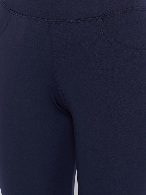 navy blue polyester track pants - 17652850 - Zoom Image - 5