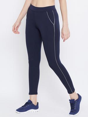 navy blue polyester track pants - 17652853 - Standard Image - 2
