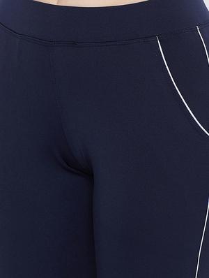 navy blue polyester track pants - 17652853 - Standard Image - 5