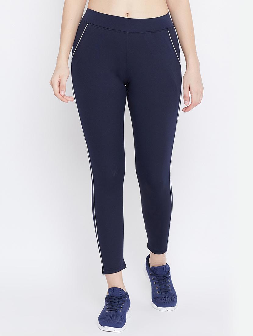 navy blue polyester track pants - 17652853 - Zoom Image - 1