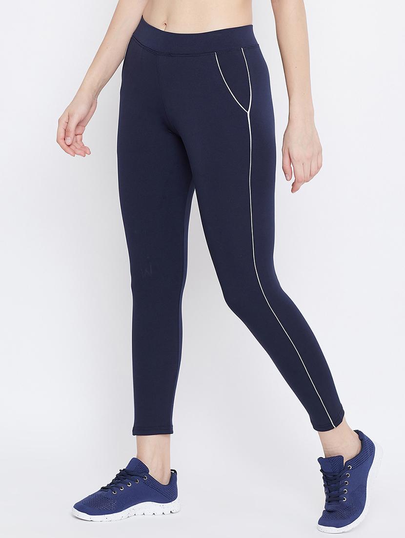 navy blue polyester track pants - 17652853 - Zoom Image - 2