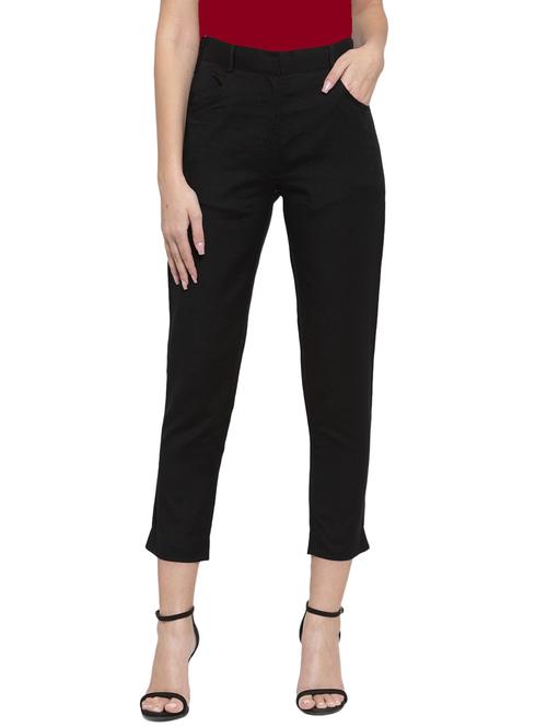 high rise crop pants - 17652857 - Standard Image - 1