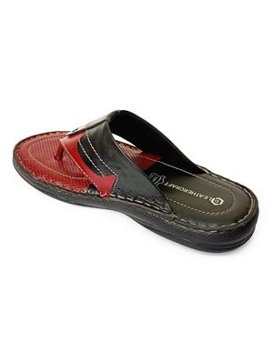 black leather slip on slippers - 17652988 - Standard Image - 2