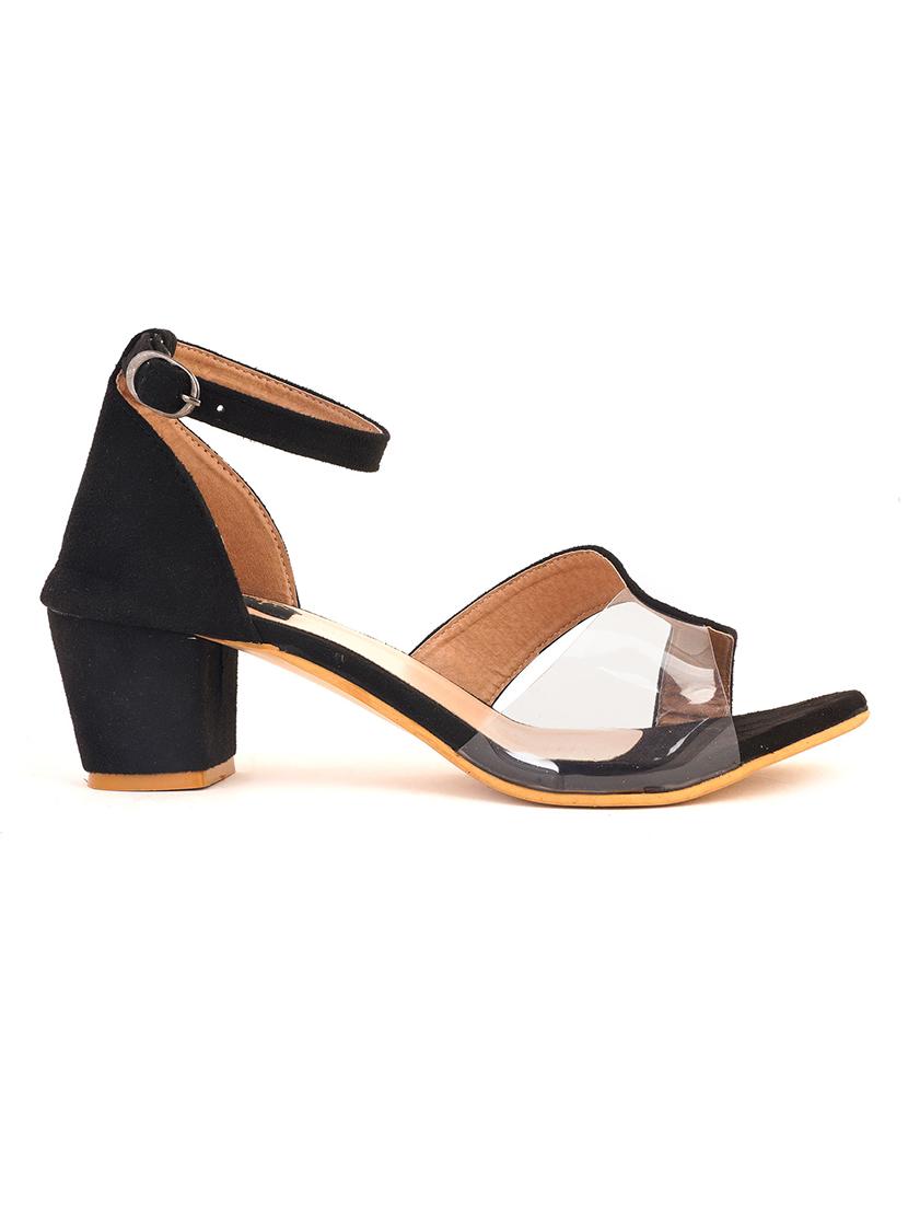 black suede ankle strap sandals - 17653005 - Zoom Image - 2