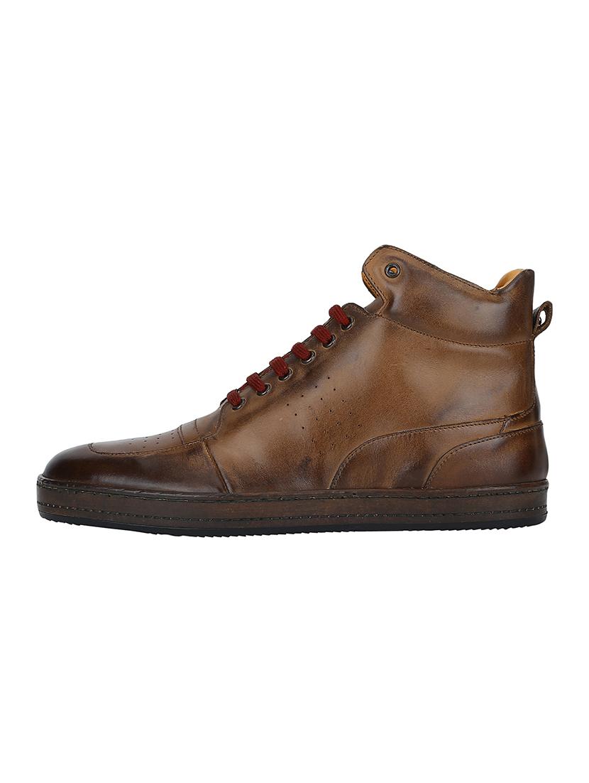tan leather lace up boots - 17653343 - Zoom Image - 3