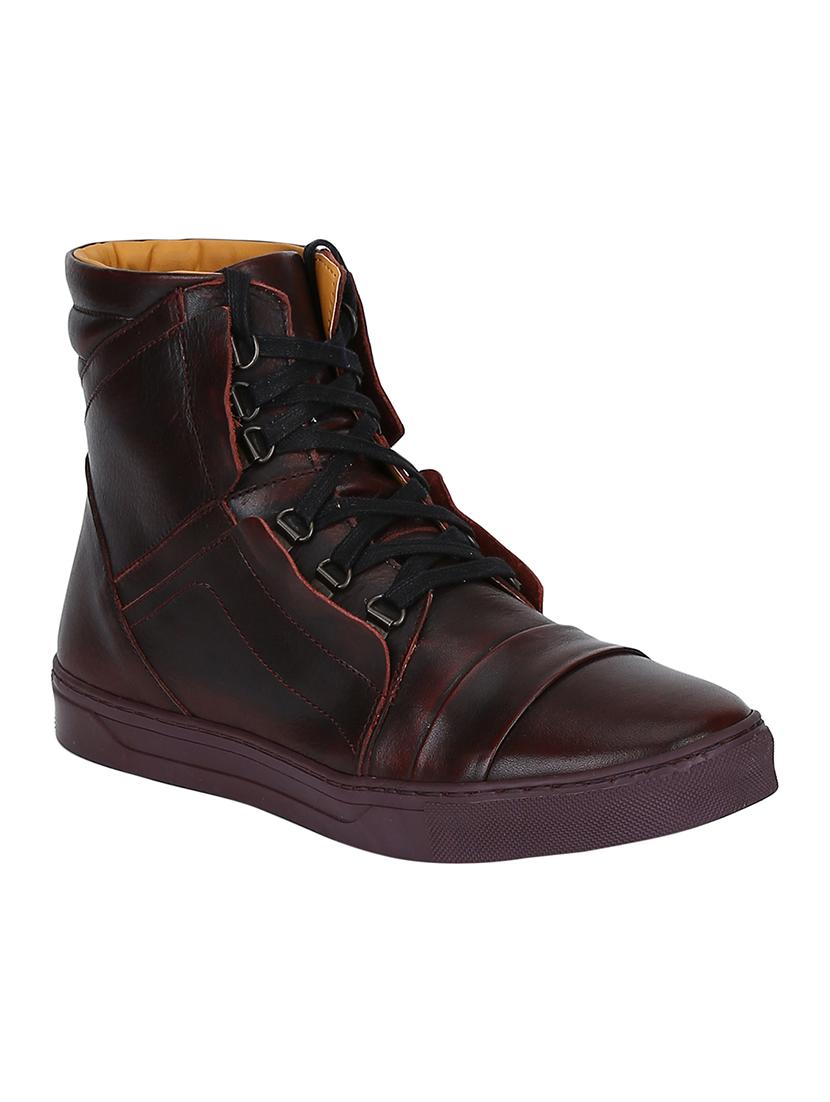 brown leather lace up boots - 17653348 - Zoom Image - 1