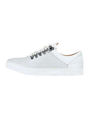 white leather lace up sneakers - 17653368 - Standard Image - 3