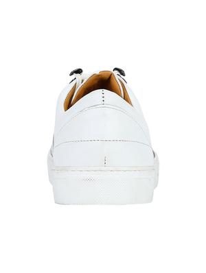 white leather lace up sneakers - 17653368 - Standard Image - 4
