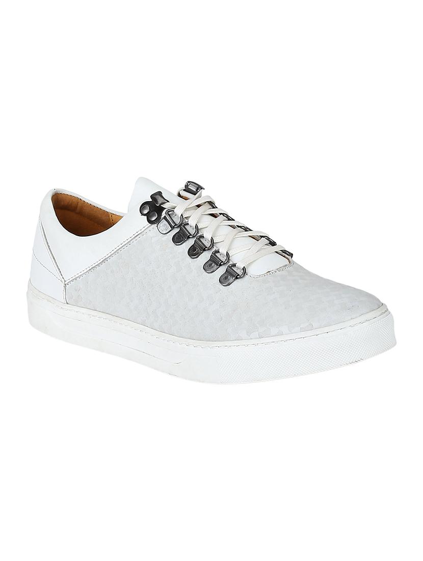 white leather lace up sneakers - 17653368 - Zoom Image - 1