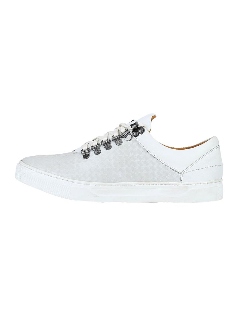 white leather lace up sneakers - 17653368 - Zoom Image - 3