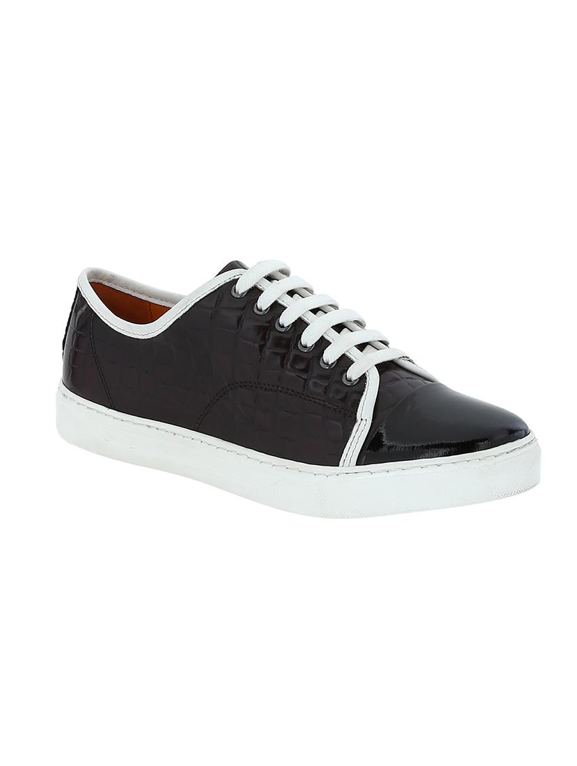black colored lace up sneaker - 17653374 - Zoom Image - 1