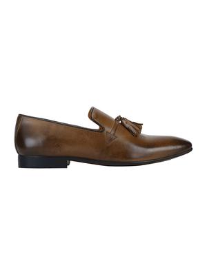 brown leather slip on loafers - 17653446 - Standard Image - 2