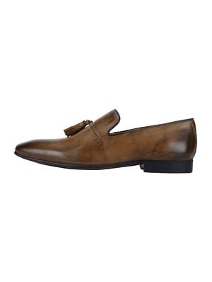brown leather slip on loafers - 17653446 - Standard Image - 3