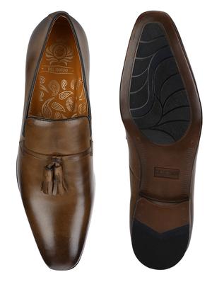 brown leather slip on loafers - 17653446 - Standard Image - 5