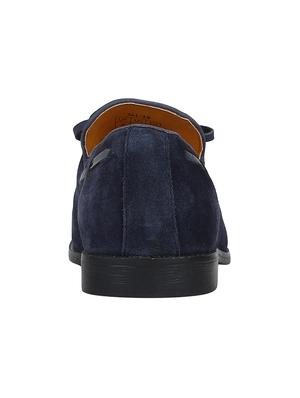 blue suede slip on loafers - 17653484 - Standard Image - 4