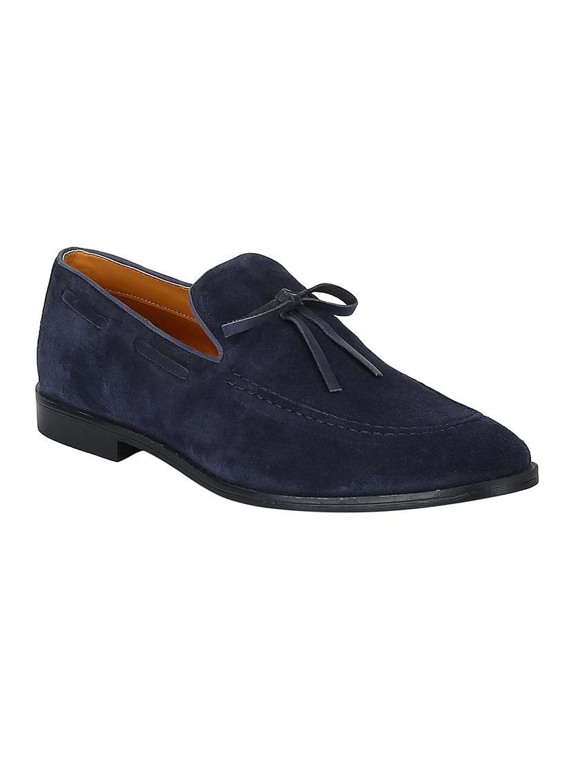 blue suede slip on loafers - 17653484 - Zoom Image - 1