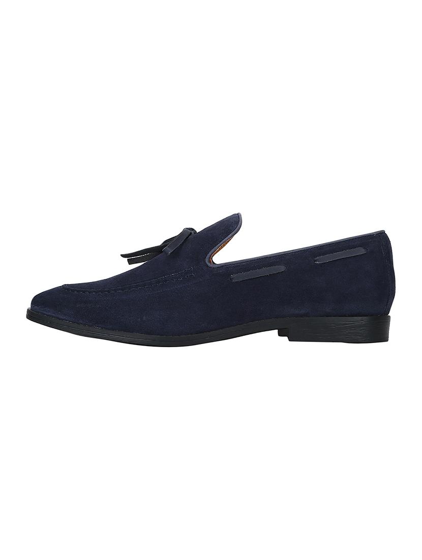 blue suede slip on loafers - 17653484 - Zoom Image - 3