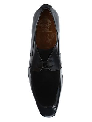 black colored lace-up derby - 17653530 - Standard Image - 4
