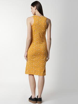 round neck floral bodycon dress - 17653553 - Standard Image - 3