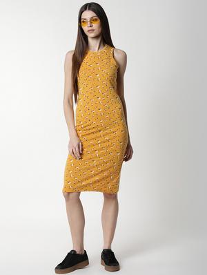 round neck floral bodycon dress - 17653553 - Standard Image - 4